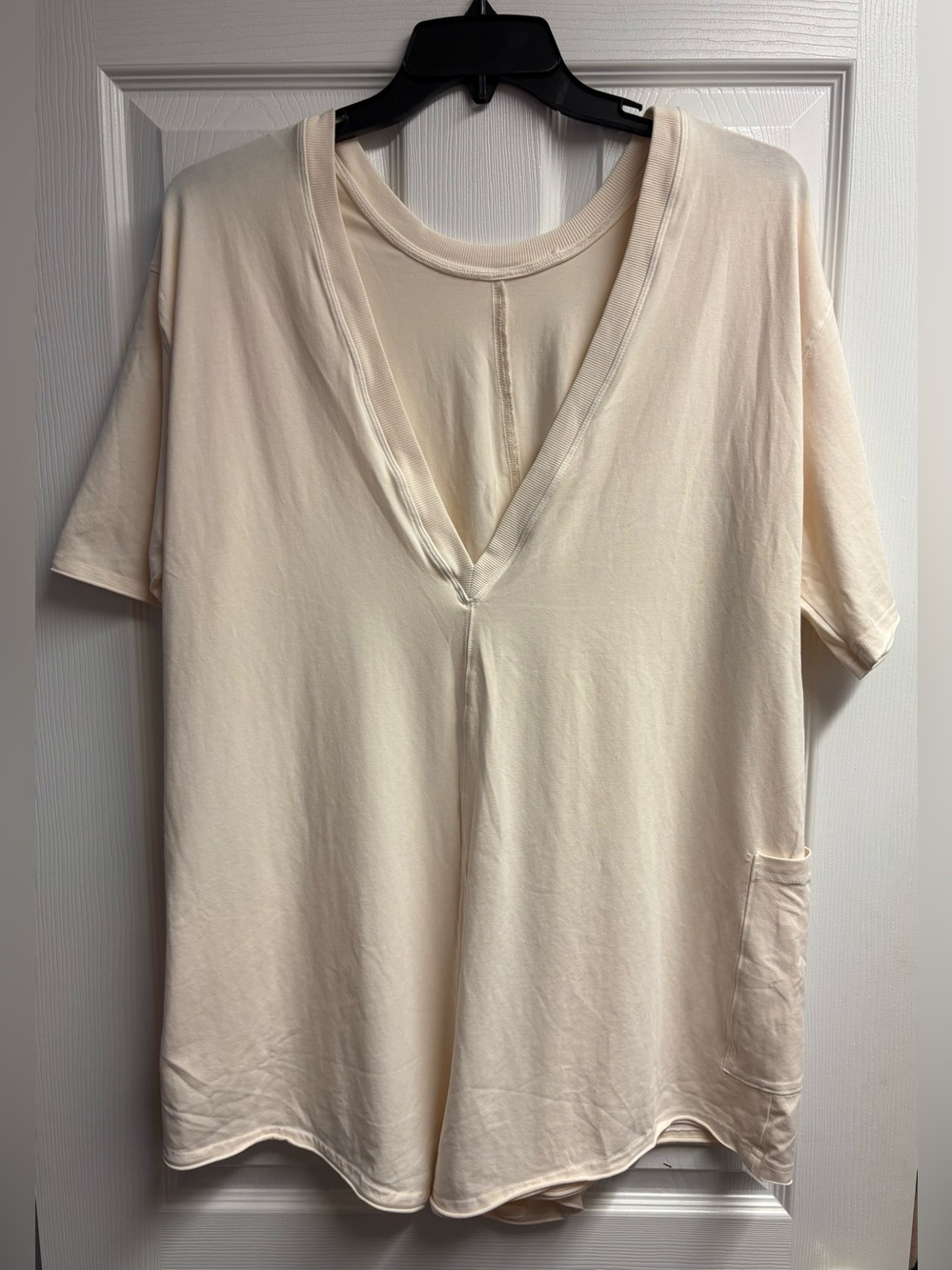 NWT Free People Hot Shot T-Shirt Romper In Bleached Clay Size Medium - Picture 5 of 5